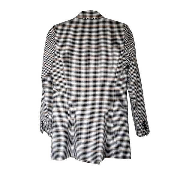 Just Female Holmes Oversized Double Breasted Checkered Plaid Blazer - Picture 4 of 10